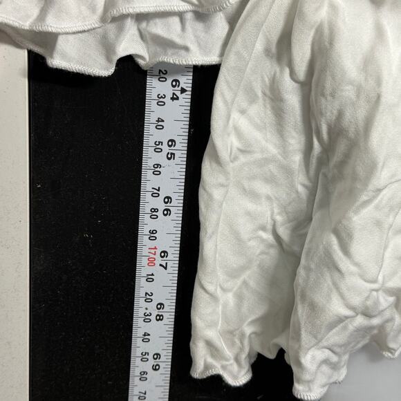 Coven and Co XL NEW Halo Gown Bump Friendly White Romantic Soft Flowy - Picture 13 of 15